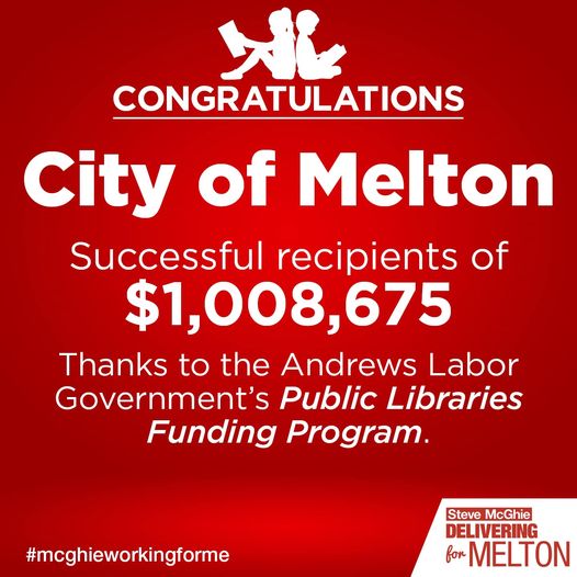 1.29 MILLION INVESTMENTS IN MELTON AND MOORABOOL LIBRARIES IS ONE FOR THE BOOKS Main Image